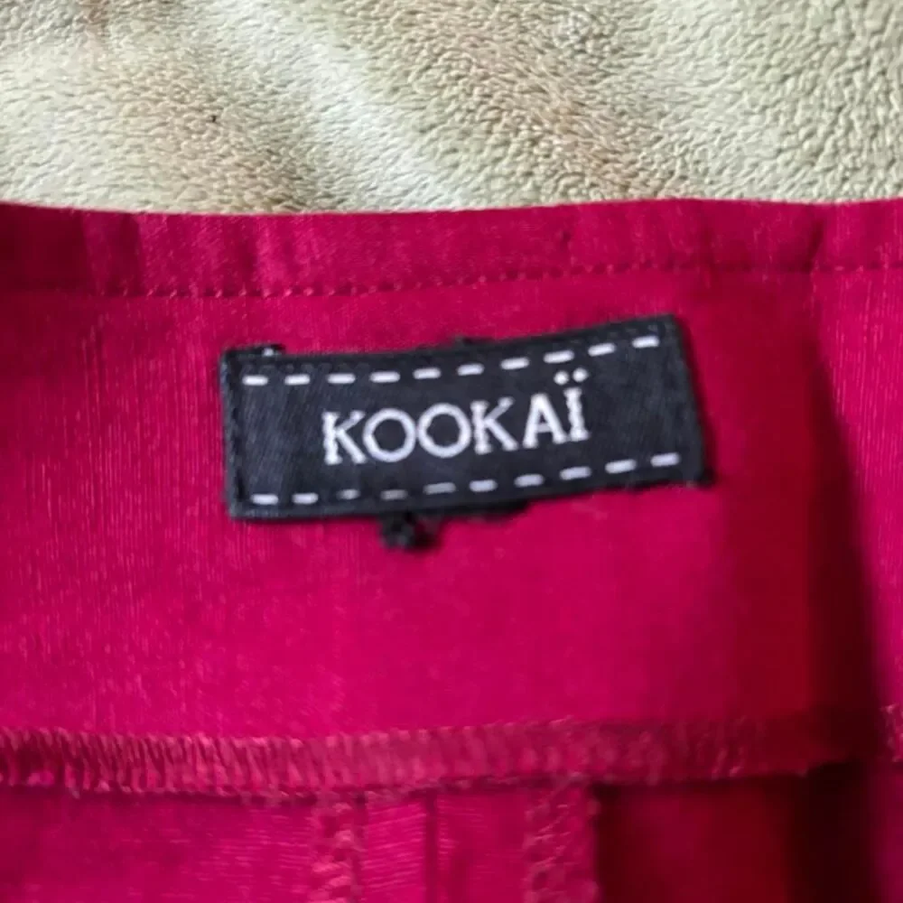 Kookai Women's Red and Burgundy Skirt
